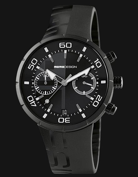 Oiritaly Montre Quartz Homme Momo Design Jet Black Chrono